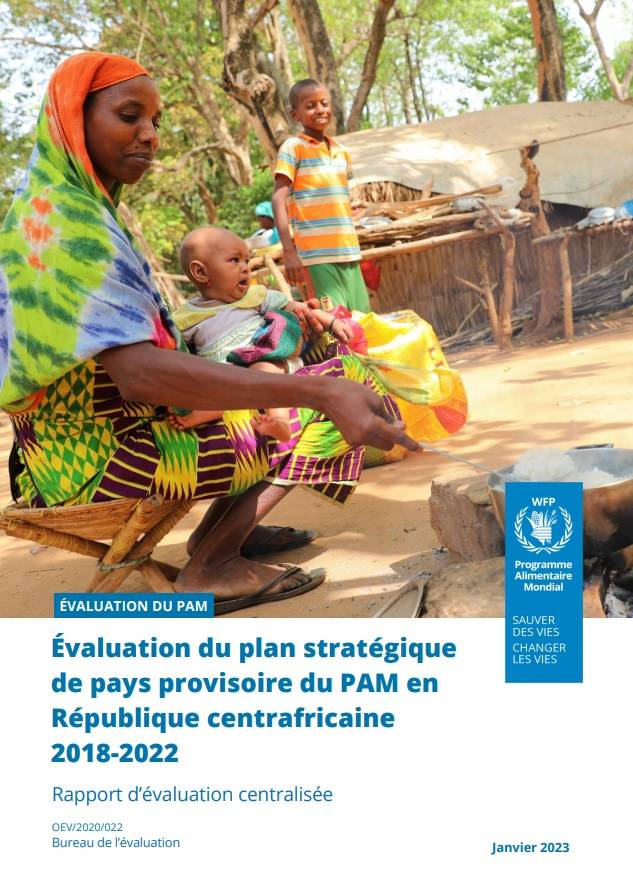{:en}Country Strategic Plan Evaluation - Central African Republic (2018 - 2022){:}{:fr} Évaluation du plan stratégique de pays provisoire du PAM en République centrafricaine (2018-2022) {:}